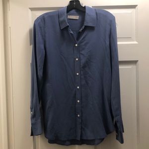 Everlane French Blue Silk Blouse. Size 6. 2021